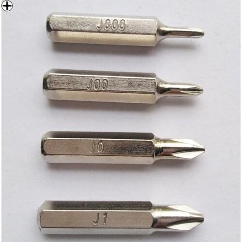 CRV Phillips Bit J000/J00/J0/J1 4mm screwdriver bits Set repair for Apple iPhone, 50sets/lot
