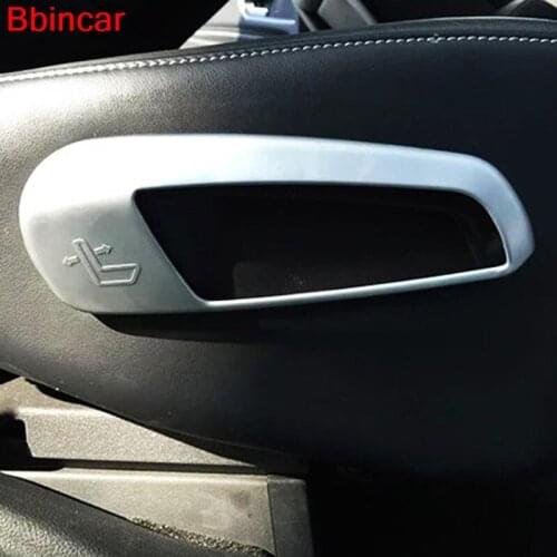 Bbincar ABS chrome Interior Front Rear Seat adjustment switch knob button cap sticker trim For Ford Edge 2015