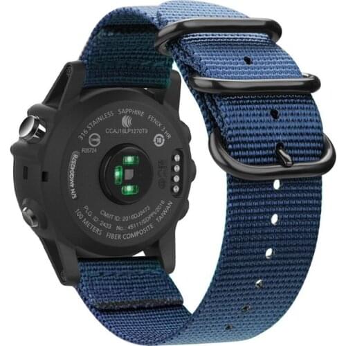 Nato Premium Nylon Strap for Garmin Fenix 5X/5X Plus/3/3 HR Watch Band Replacement Wristband