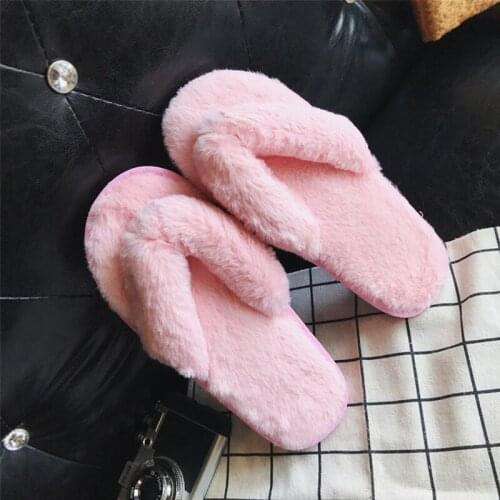 Casual Shoes Woman Slippers Fashion Solid Color Women Shoes Indoor Slipper Flat with Ladies Shoes Women Flip Flops Fur Slides