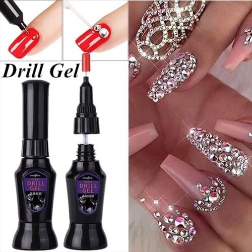 Strong Nail Art Rhinestone Glue Gel Adhesive Resin Gem Crystal Polish Decor UV Glue for LED Rhinestone Decoration Crystal Stick