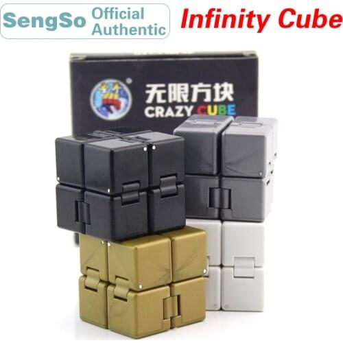 ShengShou Infinity 2x2x2 Crazy Magic Cube Stress Reliever Speed Twisty Puzzle Antistress Educational Toys For Children