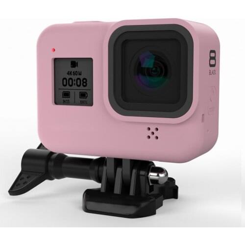 Silicone Case For GoPro Hero 8 Black Tempered Glass Screen Protector Lens Film Housing Cover For Go Pro 8 Accessories