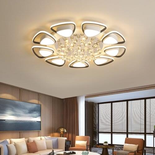 FANPINFANDO modern led chandelier lighting for living room bedroom Crystal ceiling chandeliers kitchen suspension lamps
