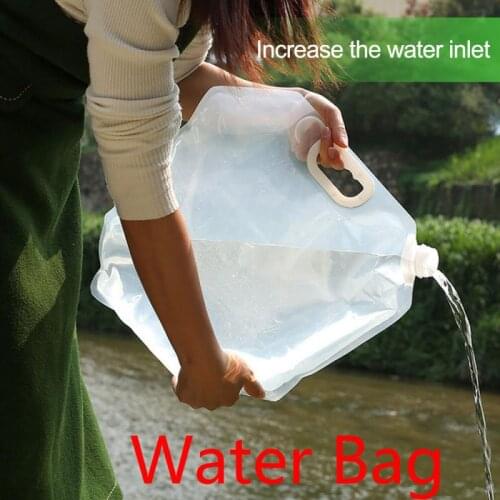 10L/5L Outdoor Foldable Collapsible Drinking Car Water Bag Carrier Container Grit Guard Camping Hiking Picnic Car Accessories