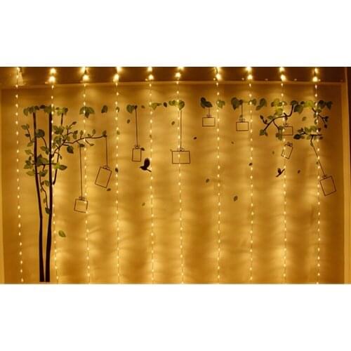 6MX3M 640LED Water Flow Snowing Effect Curtain Led Waterfall String Lights 3MX3M Christmas Xmas Wedding Party Background Garden