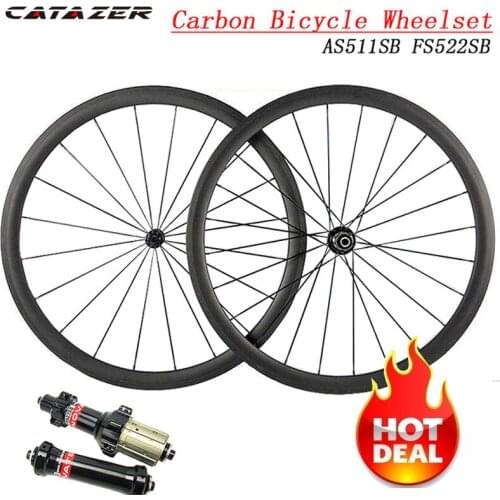 Ultra Light Carbon Bicycle Wheelset AS511SB FS522SB Hub 23/25 Width 38mm 50mm 60mm 88mm Depth Clincher Tubular Road Bike Wheels