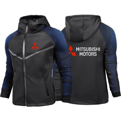 Unisex Autumn Mitsubishi Motors Jackets Car Logo Men Hoodies Decal Unisex Sweatshirts Mans Cotton College ize Racing suits