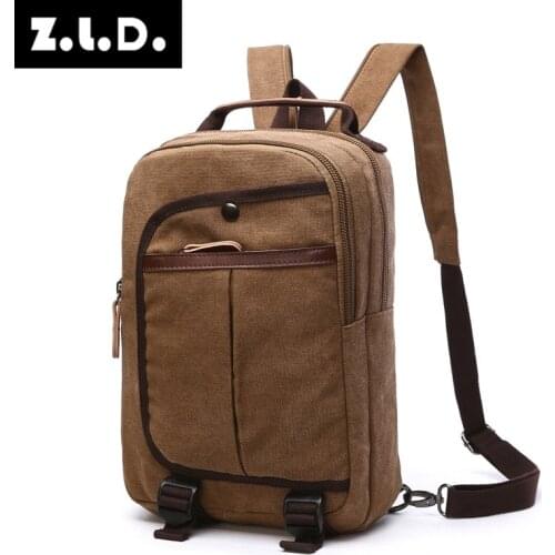Z.L.D. New Fashion Wild Ladies Casual Bag MenS Backpack Canvas Brand Designer Travel Backpack Teen Bag Laptop Backpack Mochila