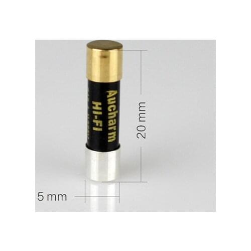 Sound rhyme hifi fever grade single crystal silver nano fuse CD tube amplifier socket gold-plated cap audio fuse