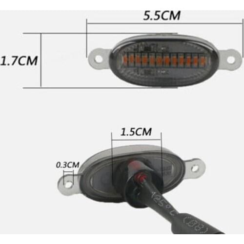 12LED Light 4pcs ABS Plastic Accessories Amber Amber（3000k） Front Grille Raptor Style Cover