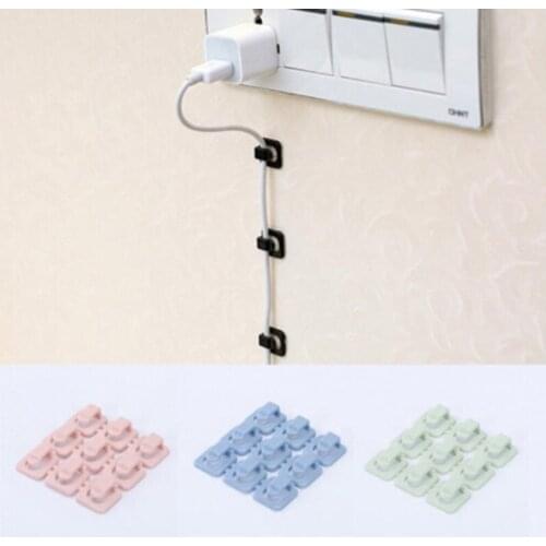 18 Pcs Wire Winding Clip Self-adhesion Wire Winding Device Wire Arranging Clip Buckle Type Wire Winding Device