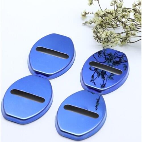 4pcs Anti Rust Car Door Lock Protective Buckle Cover For audi A6 S6 2012-2019 Car Styling Accessories