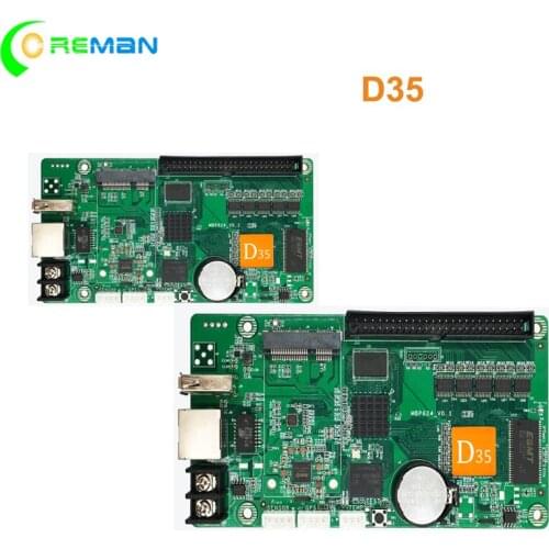 Asynchronous WIFI Controller Hub75 Huidu D35 Led Display Control Card For Bus Led Sign Screen