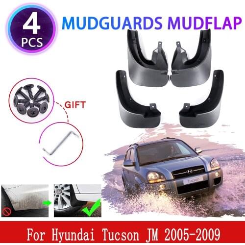 4x for Hyundai Tucson JM 2005 2006 2007 2008 2009 Mudguards Mudflaps Fender Mud Flap Splash Mud Guards Protect Cover Accessories