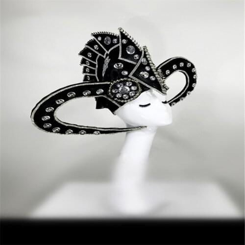 CC32 Black armor robot wears dj stage costumes ballroom dancer headwear bar performance dress clothe models outfit mask diamonds