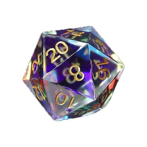 Fantasy Crystal Gem Polyhedron Dice 7 set of board games running set of colored crystal Gem Polyhedron Dice