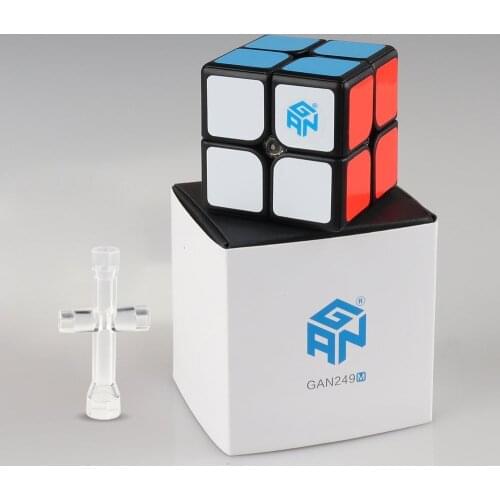 GAN249 V2 puzzle magic speed cube 2x2x2 professional block pocket GAN magnet cube stickerless Gan249 V2M toys for children