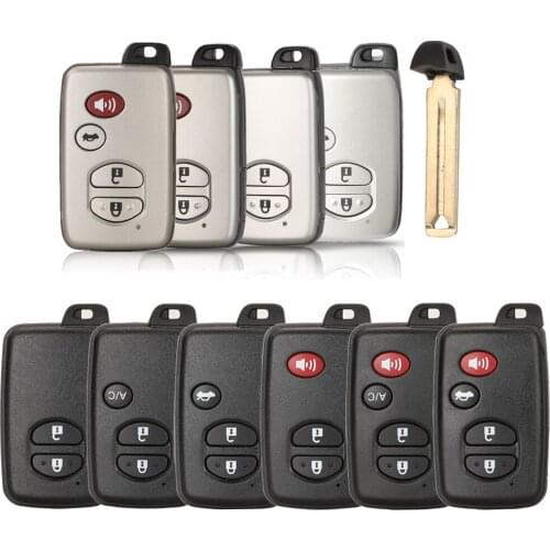 Kutery 2/3/4 Buttons Remote Car Key Shell Case For Toyota Aurion Avalon Landcruiser Camry Highlander RAV4