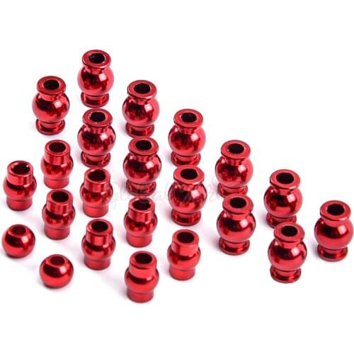 Complete 22 Pieces Aluminum Alloy Pivot Ball Head Set for Arrma 1/10 1:10 4x4 Granite Mega RC Car
