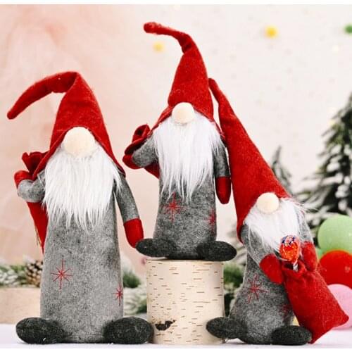 Cute Christmas Dolls Ornaments Christmas Table Decorations For Home Cute Faceless Dolls 2021 New Year Cristmas Gifts