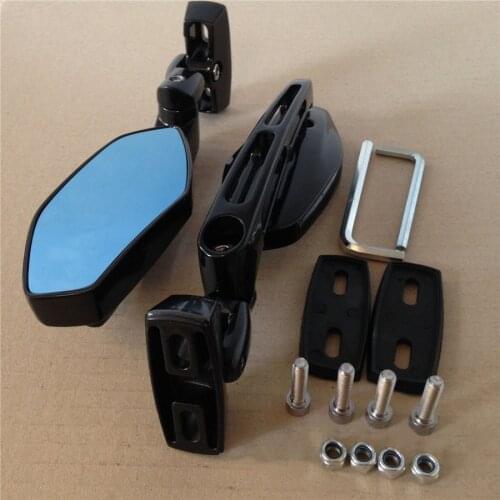 Motorcycle Sportbikes Adjustable Black Side Rearview Mirrors For Honda/Kawasaki/Yamaha/Suzuki/Ducati Sports Bike with 6mm thread