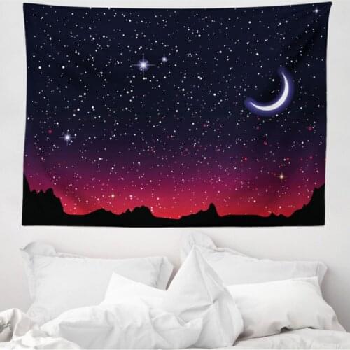 Sky - Moon And Stars Pattern Wall Carpet Home Decoration Change the Air of Your Room in Your Home