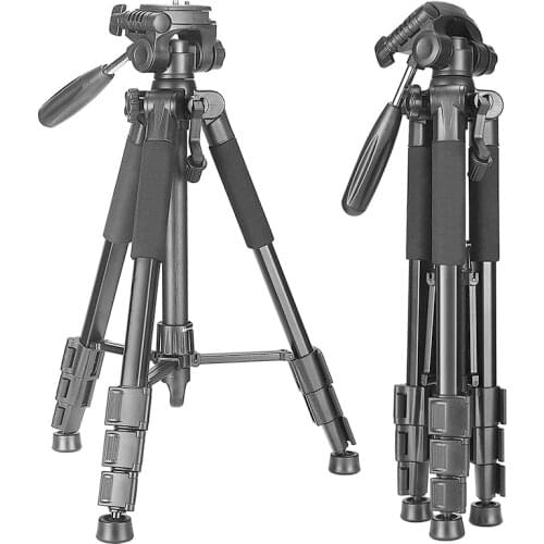 Tripod Professional Portable Travel Photography Aluminium Camera Tripod Accessories Stand with Pan Head For Canon Dslr Camera
