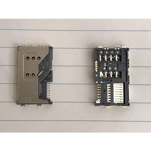 10pcs/Original for Huawei Y220 Sim card slot Lenovo P70 A60 P700I A789 A65 Sim card reader socket connector Hot Sell goods