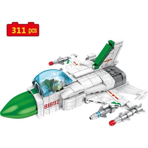 Military series Animated version J-8 Mini Fighter SWAT pilot Figure Building Blocks Bricks Toys Gifts