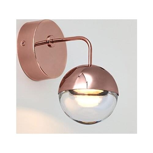 1 pcs Bedroom LED Acrylic Wall Lamp gold indoor wall Light for Dining Room Children G4 LED ball Wall sconce porch night light