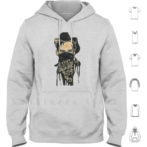 Rebel Within hoodies long sleeve Marker Hank Three 3 Rebel Within Country Bandit Cowboy Graffiti Stencil Spray Drip