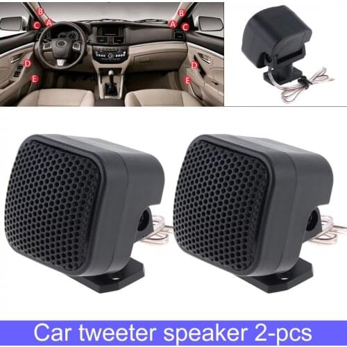 2pcs 500W Mini High Efficiency Car Tweeter Speakers Auto Horn Audio Music Stereo Speaker for Car Audio System