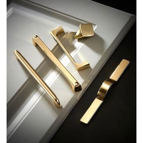 Drawer Cabinet Furniture Kitchen Handle Cabinet Handle Door Drawer Furniture Kitchen Hardware Golden Simple Hardware