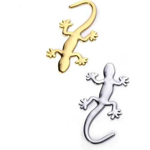 1pcs Car Lizard Gecko Badge Car Styling For Fiat Panda Bravo Punto Linea Croma 500 595 Stickers Decorative
