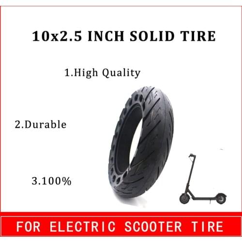 10x2.5 10 Inch Solid Tire Honeycomb Tyre Scooter Accessories High Quality Elastic Durable Electric Scooters Explosion-proof Tire