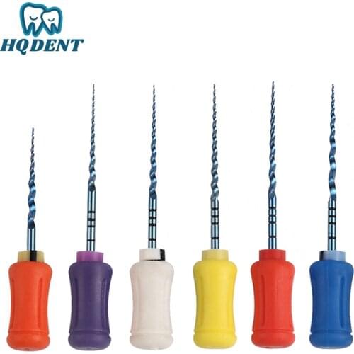 6 PCS/Box Dental Endodontics NiTi Blue Hand Use Super Files SX-F3 25/21mm Root Canal Endo Files