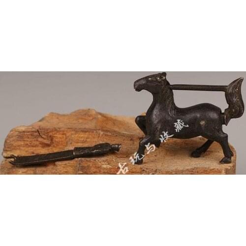 Antique Antique Collections Old Commodities Snake Patterns Ancient Qing Dynasty Old Copper Locks,free shipping