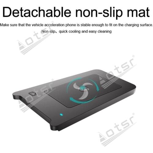 QI car infrared wireless charger For Buick Envision 2016 2017 2018 QI Fast Wireless Charging Car Phone Holder for iphone/Samsung