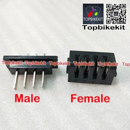 Ebike Hailong Power discharge connector 4pins or 5pins Male or Female/ power plug for Hailong 1 and Hailong 1-2 battery case