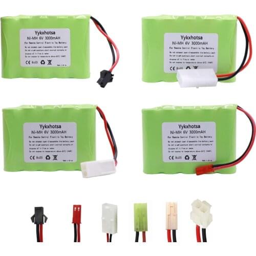 5PCS/lot NI-MH AA Battery Pack 6V 3000mah For RC Cars Robots Tanks Gun Boats Electric toy security facilities AA battery