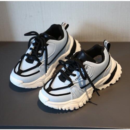 Boys Sneakers Children Casual Shoes For Boys Shoes Girls Sneakers Kids Shoes Lace-up Breathable Mesh Running Student Fashion