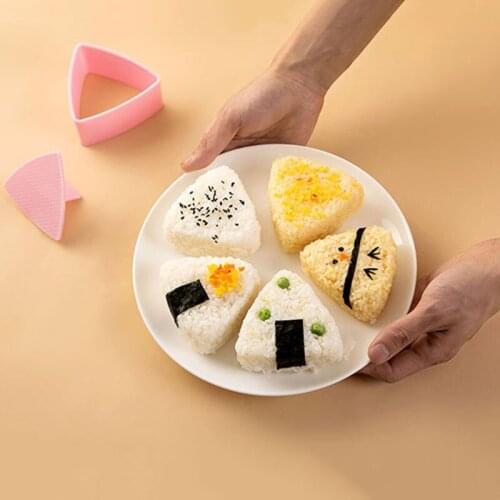 Kitchen Diy Sushi Mold Triangle Rice Ball Mold Sushi Making Seaweed Rice Ball Mold Cooking Tools Kitchen Bento Accessories