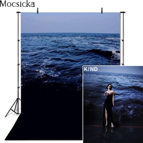 Summer Beach Photography Background Sea Water Surface Wave Child Adult Birthday Party Scenic Backdrop For Photo Studio