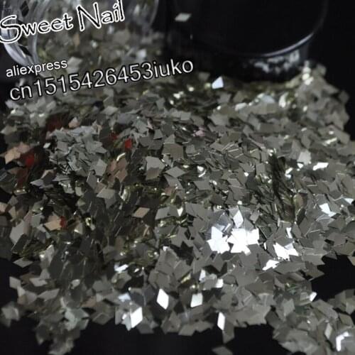 2020 Charming sexy sequins glittering diamond nail decoration 3D LEI piece sequins Champagne B0200