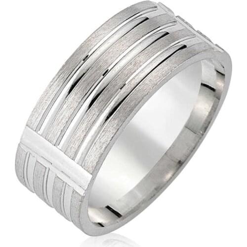 Original silver , Rodium Plated Wedding ring, Classic Wedding rings Types