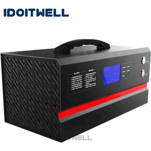 Professional Custom PFC 36V battery pack charger 36V 50A LCD display fast Automatic battery charger with PFC for 36 volt battery