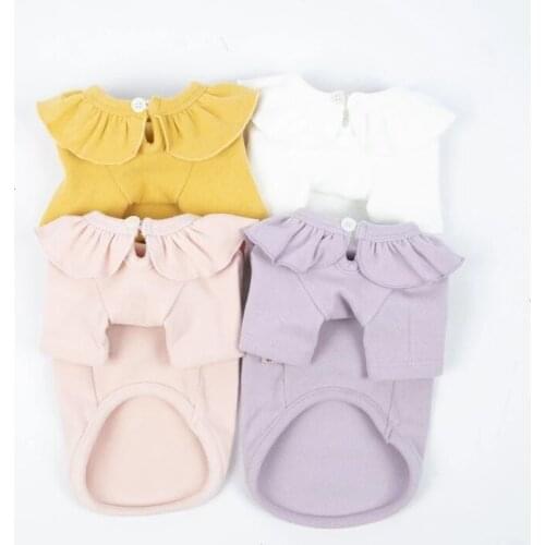 Cat Dog Shirt Pajamas Chihuahua Yorkshire Puppy Small Dog Clothes T-shirt Outfit Pomeranian maltese Poodle Schnauzer Clothing XS