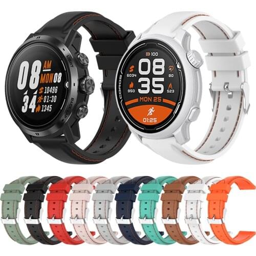 Suture silicone strap For COROS PACE 2 PACE2 Band For COROS APEX Pro / APEX 46mm 42mm Wristband Watchband Bracelet