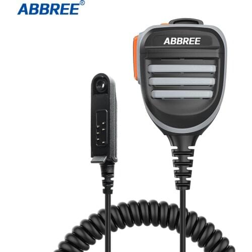 Brand-New Abbree AR-780 Waterproof Speaker Mic for Radio Baofeng UV-9R PLUS/UV-XR/UV-9R/BF-AS58 Waterproof Radio Walkie Talkie